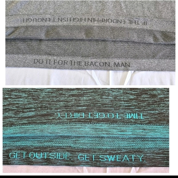 2 Large Lululemon Men's  Short Sleeve Green And Gray Athletic Performance Shirts - Picture 13 of 13